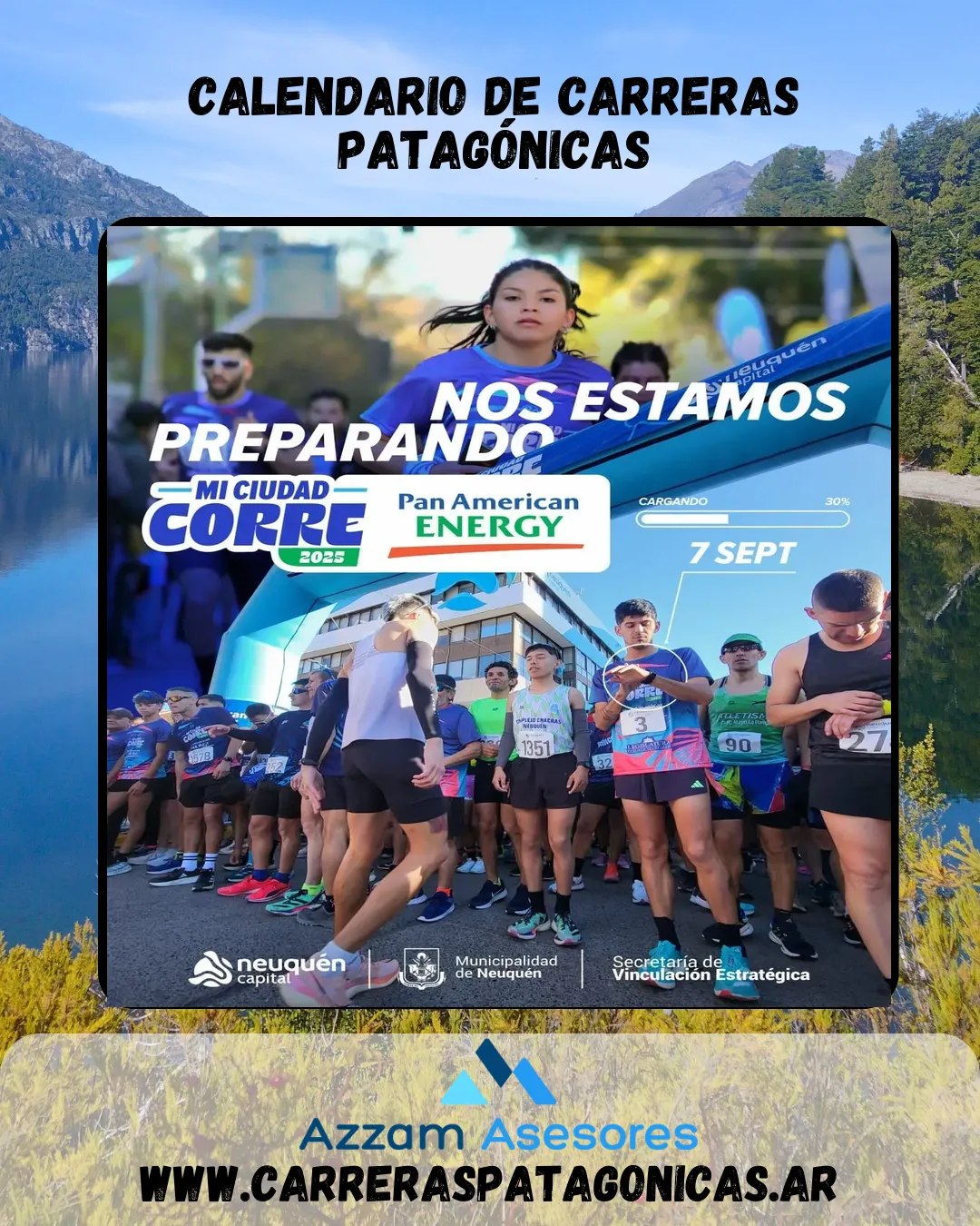Flyer de Mi Ciudad Corre 2025