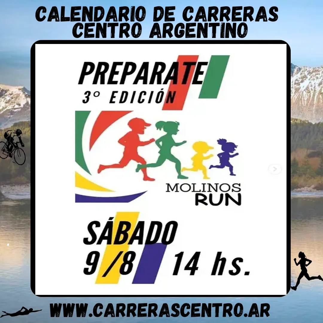 Flyer de Molinos Run 2025