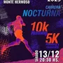 Flyer de Monte Corre Nocturna 2025 – Edición Renovada 2025