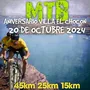 Flyer de MTB Aniversario Villa Chocón 2024