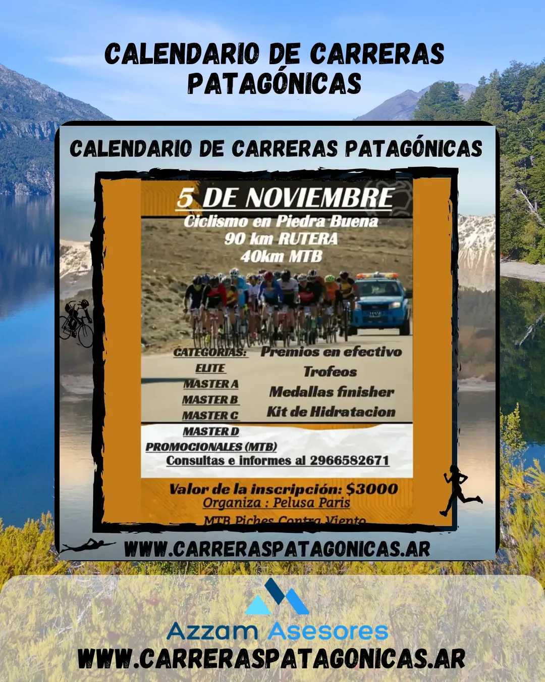 Flyer de MTB Piches Contra Viento 2023