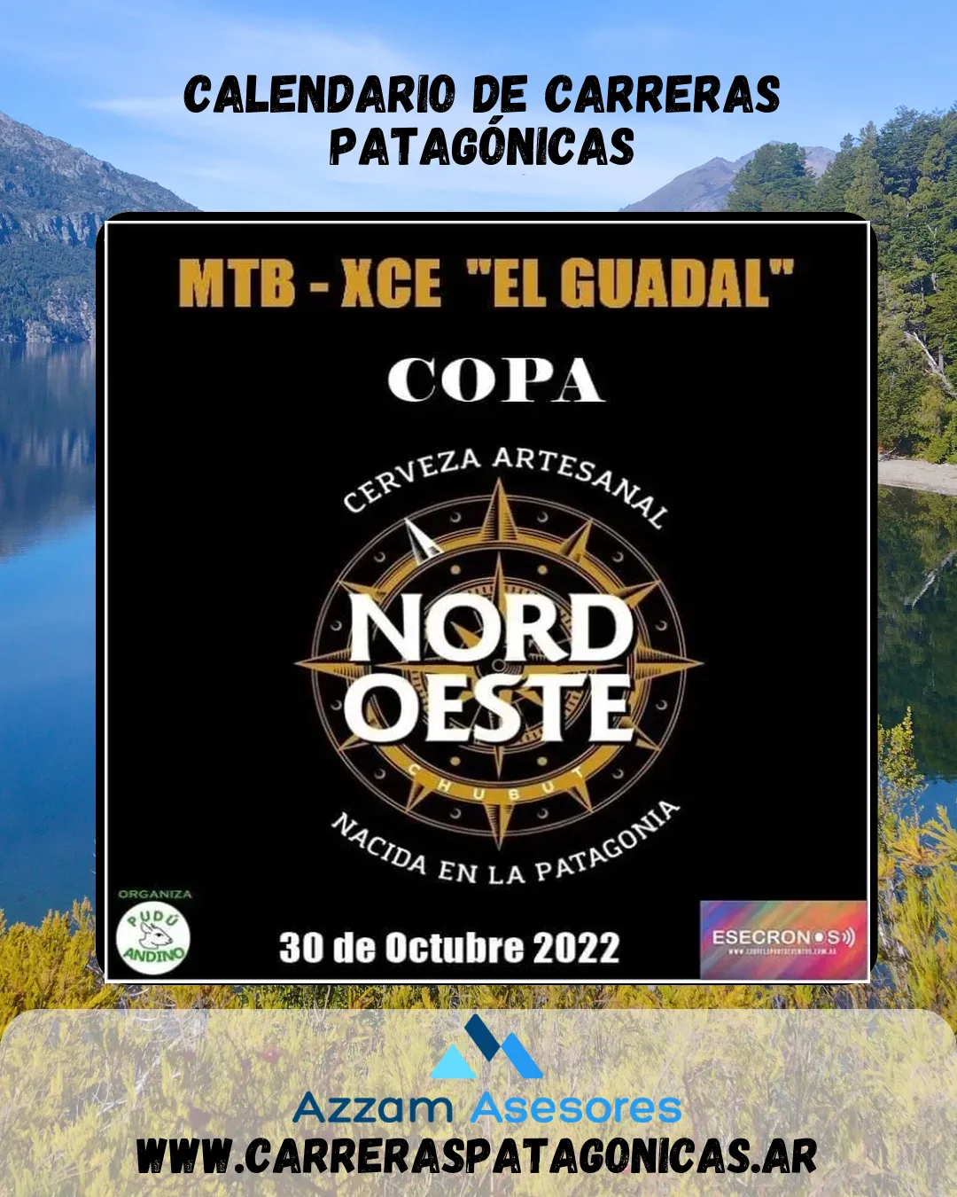 Flyer de MTB XCE El guadal – Copa Nordeste 2022