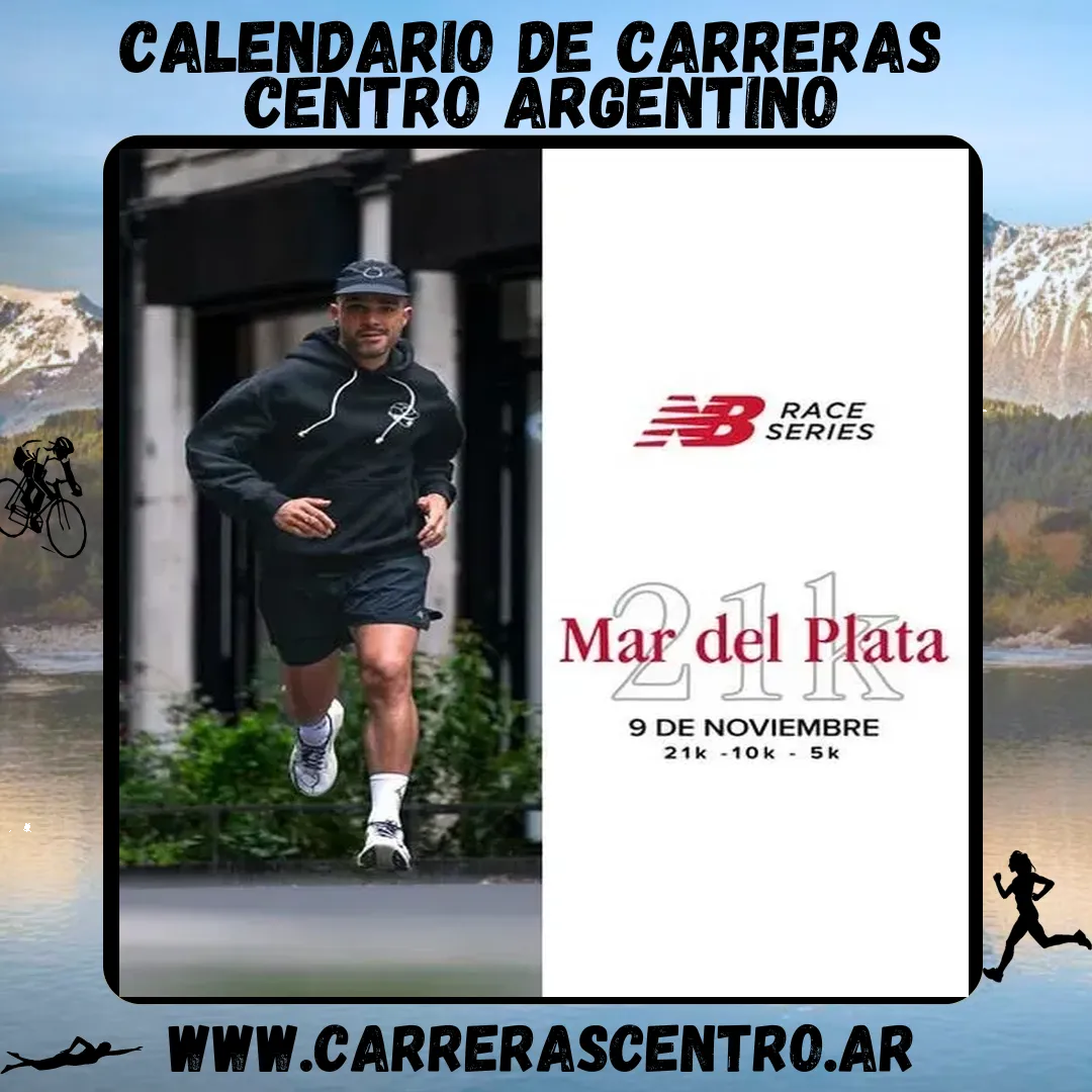 Flyer de NB 21K Mar del Plata 2025