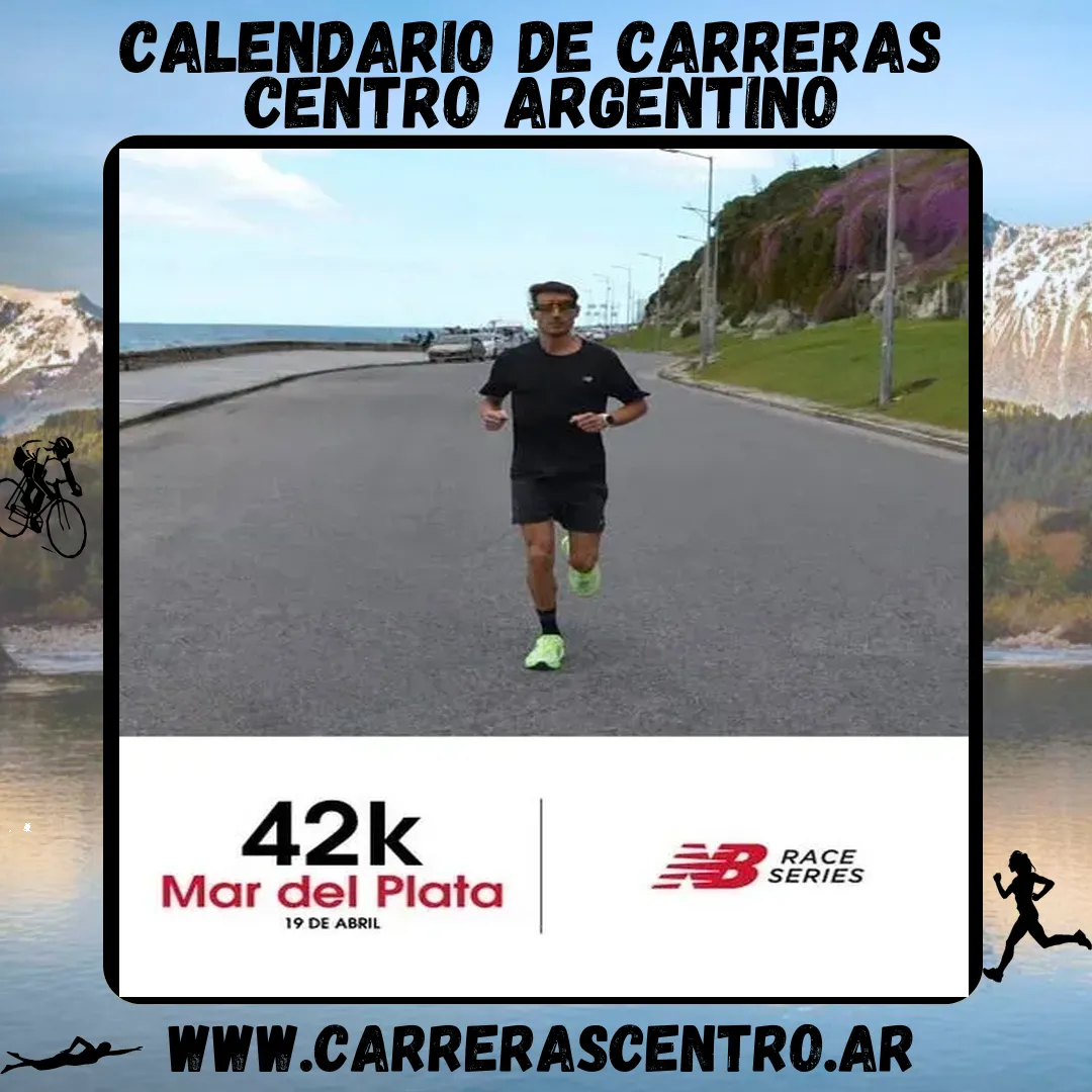 Flyer de New Balance 42K Mar del Plata 2026