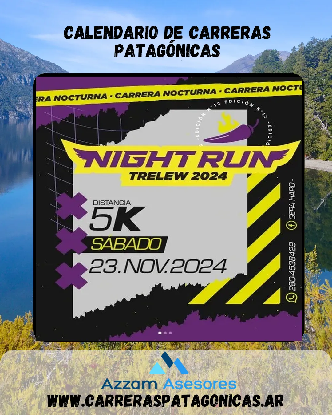 Flyer de Night Run 2024