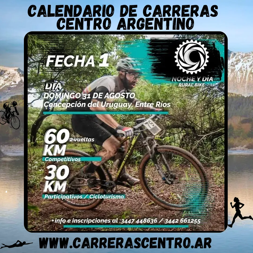 Flyer de Noche y Día Rural Bike 2025