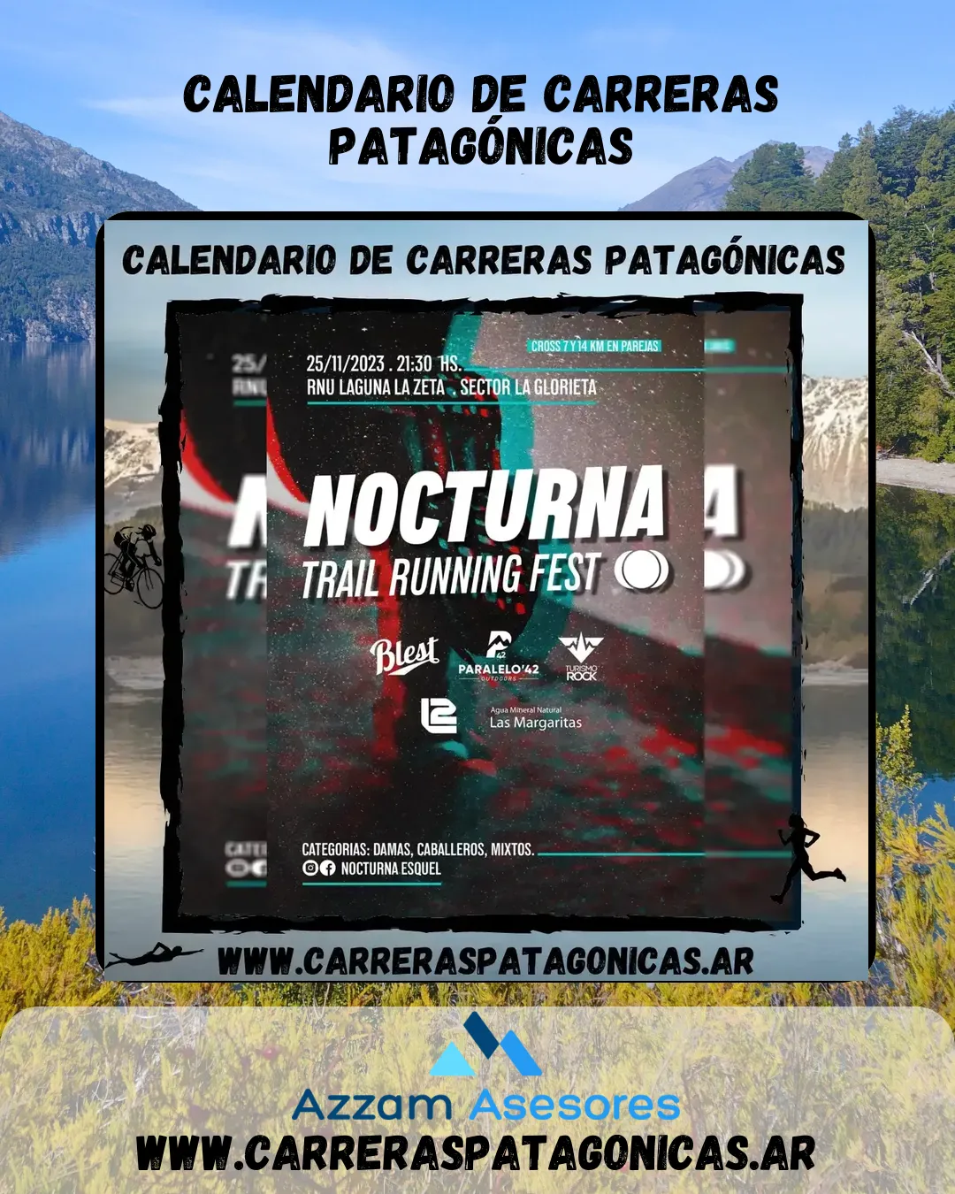 Flyer de Nocturna Trail Running Fest 2023