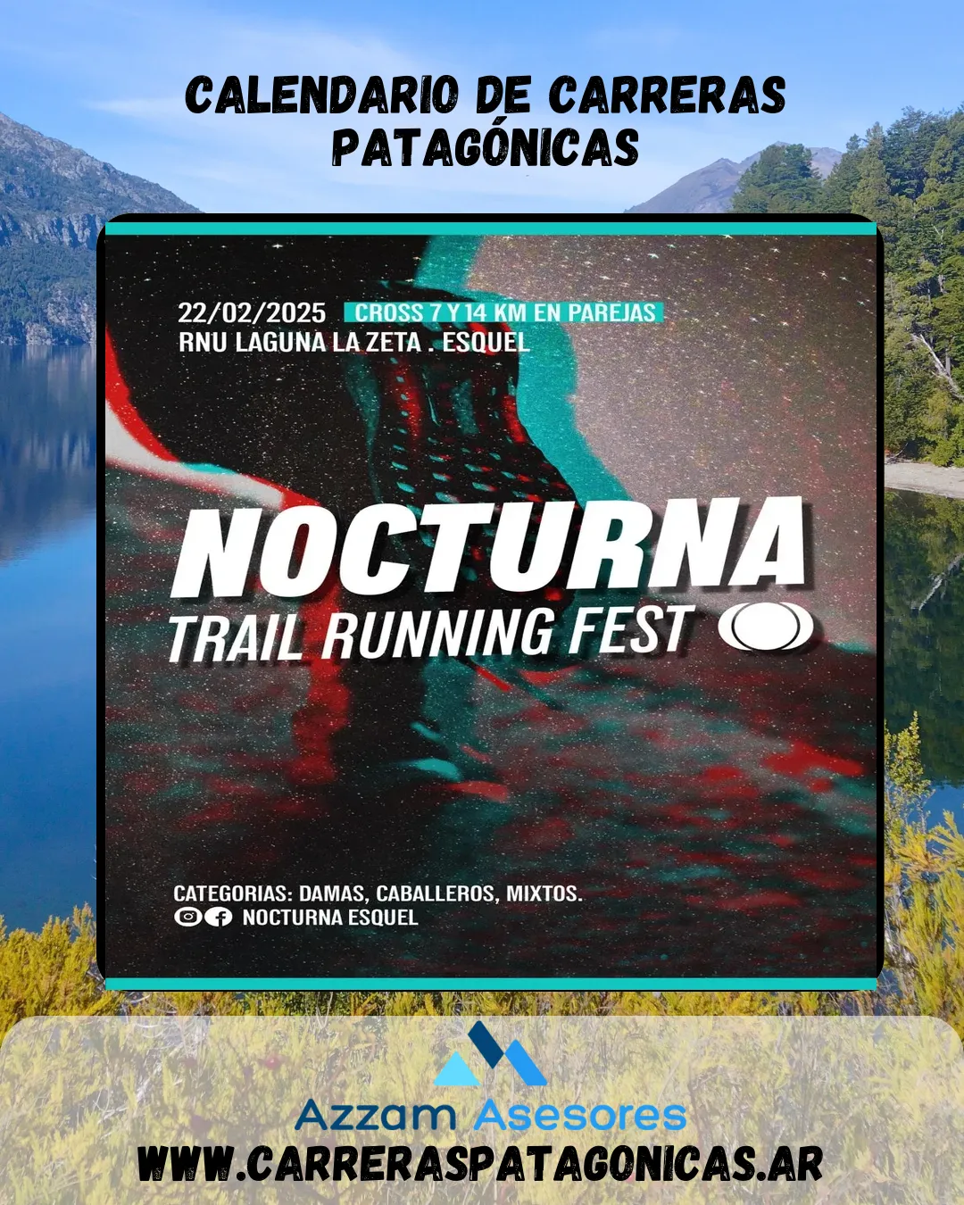 Flyer de Nocturna Trail Running Fest 2025