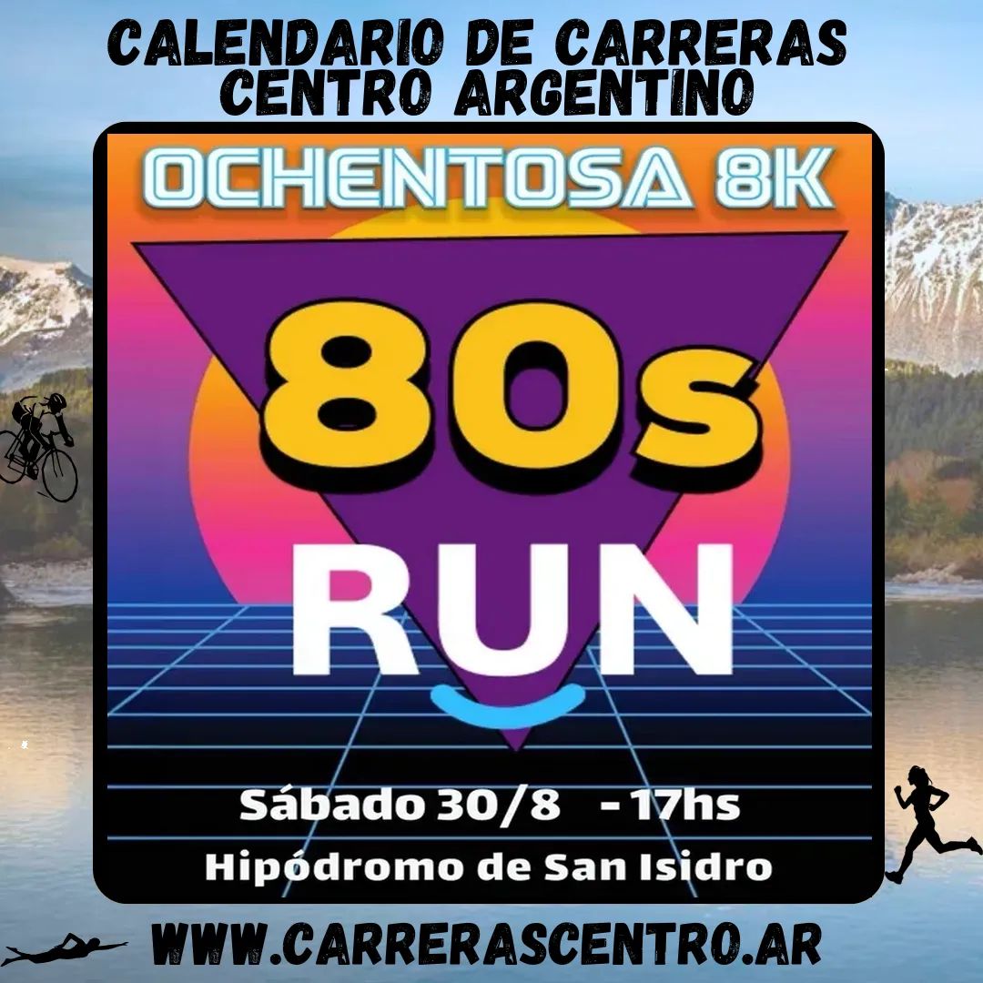 Flyer de Ochentosa Run 2025