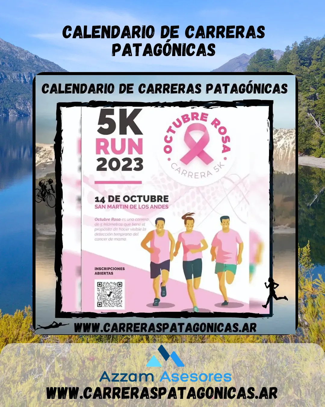 Flyer de Octubre Rosa 5K 2023