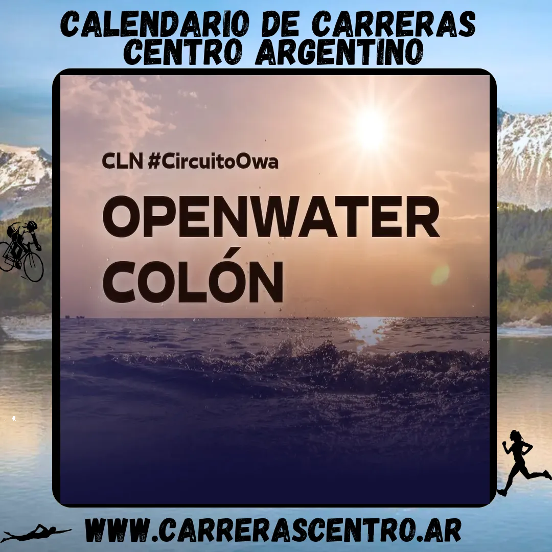 Flyer de Open Water Colón 2025