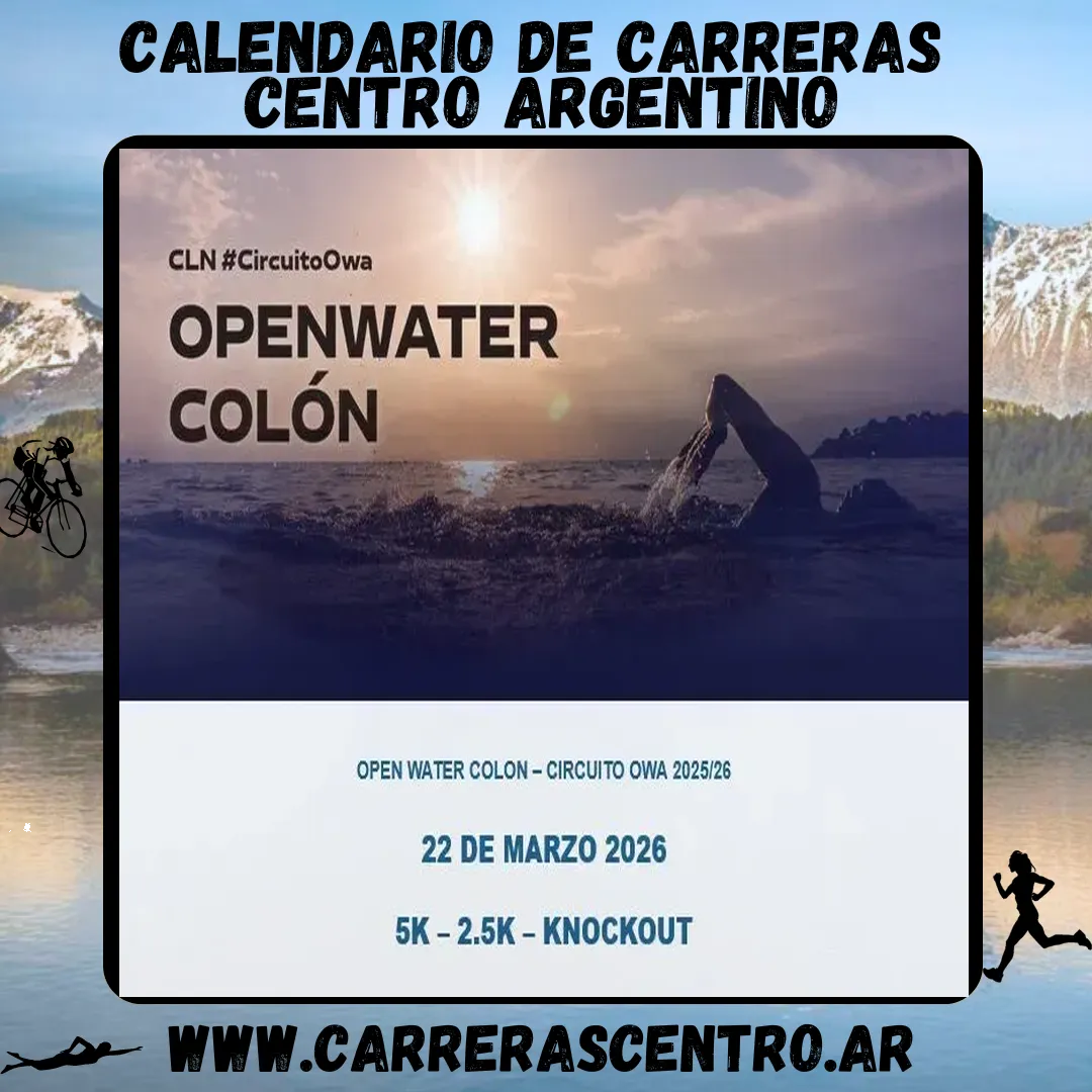 Flyer de Open Water Colón 2026