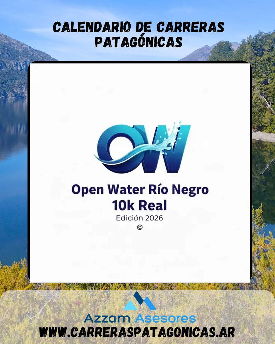 Flyer de Open Water Patagones Viedma 2026