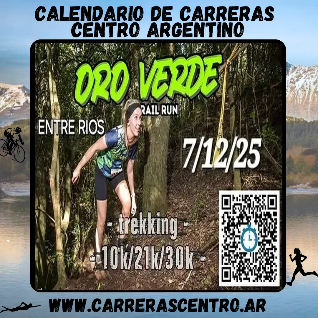 Flyer de Oro Verde Trail Run 2025