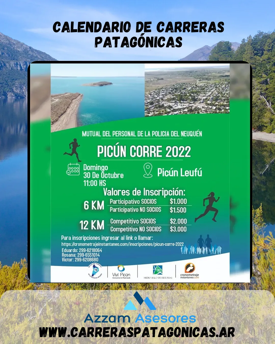 Flyer de Picún Corre 2022