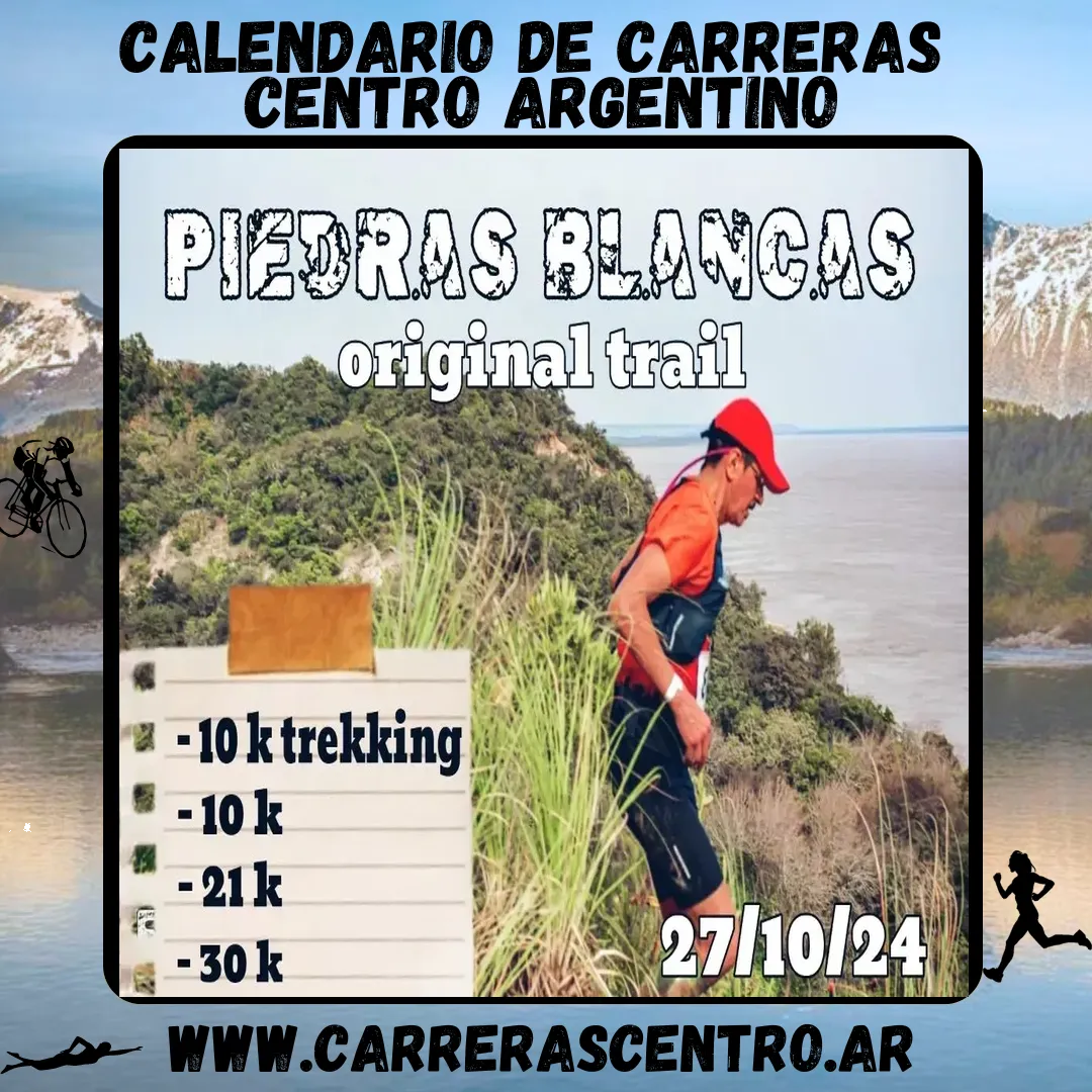 Flyer de Piedras Blancas Original Trail 2024