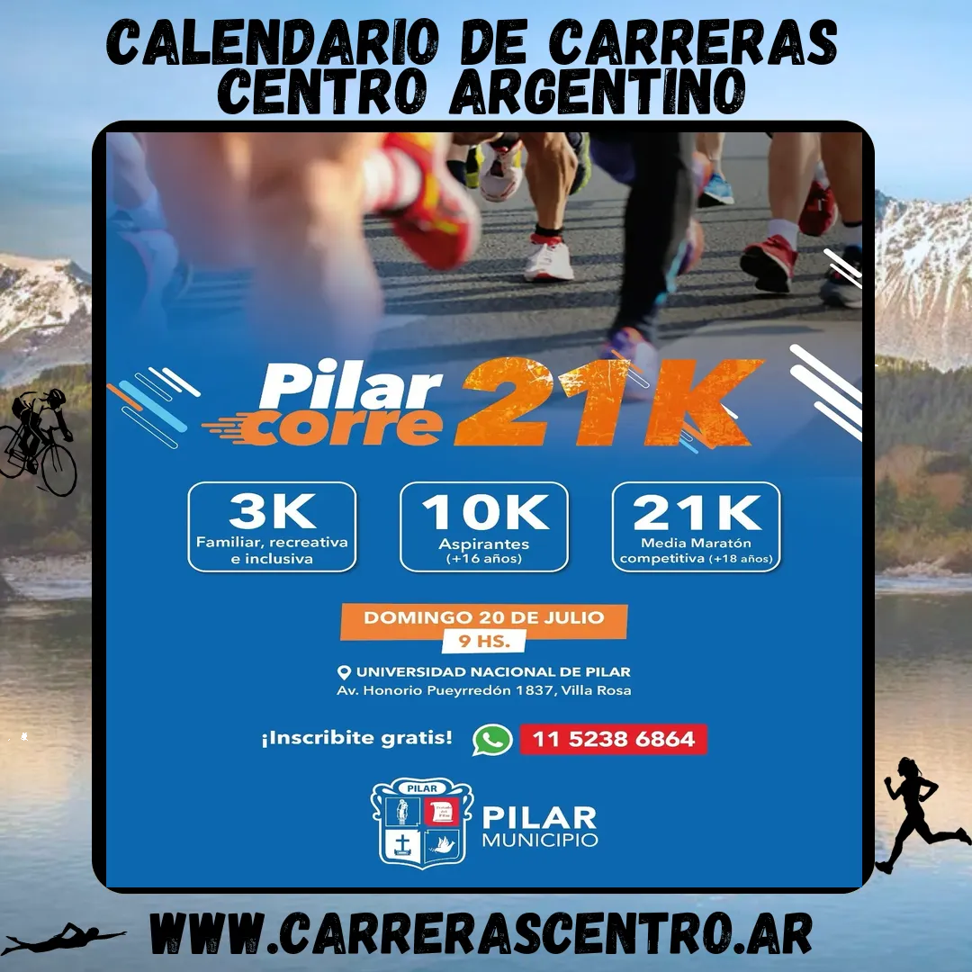 Flyer de Pilar Corre 2025