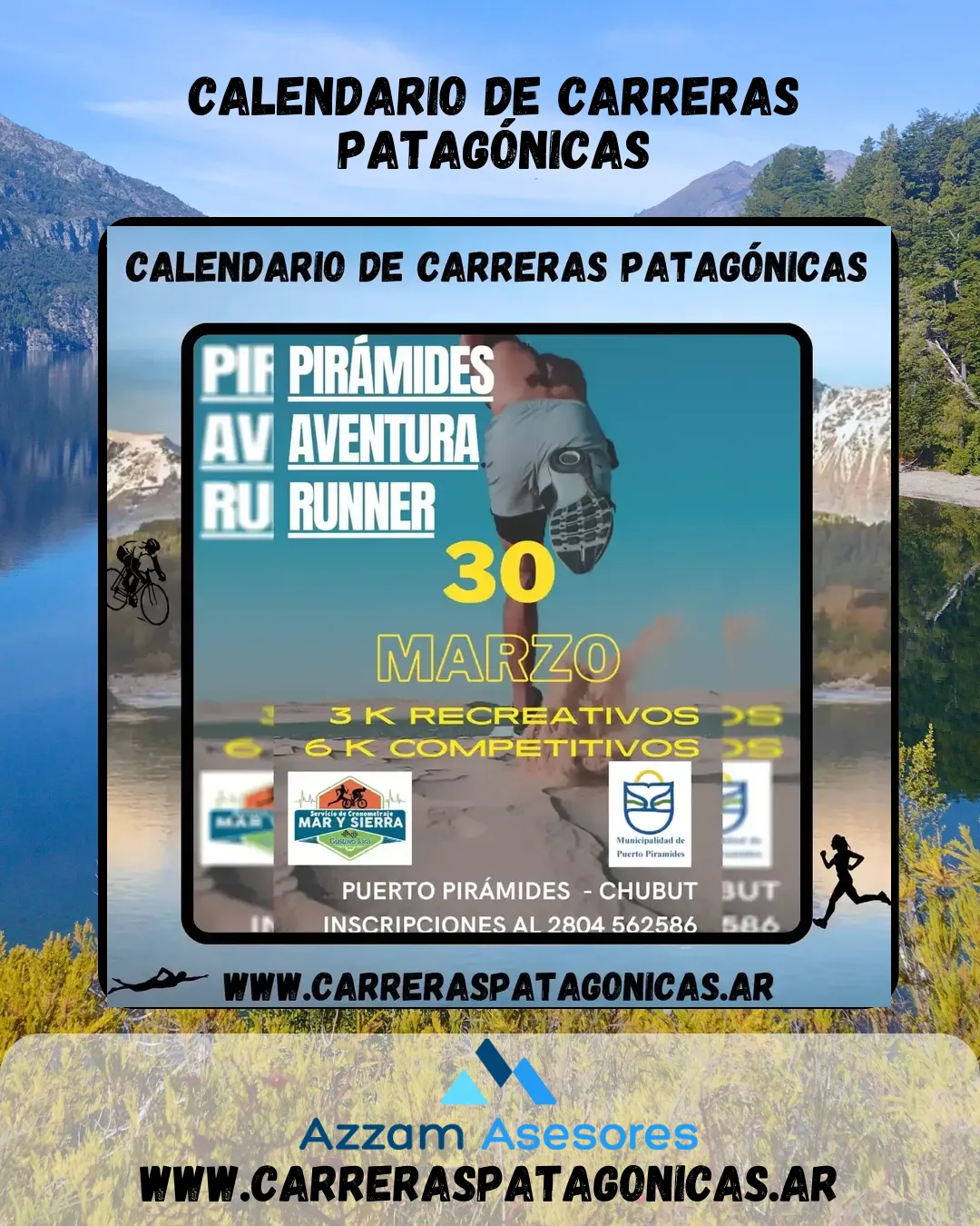 Flyer de Pirámides Aventura Runner 2024
