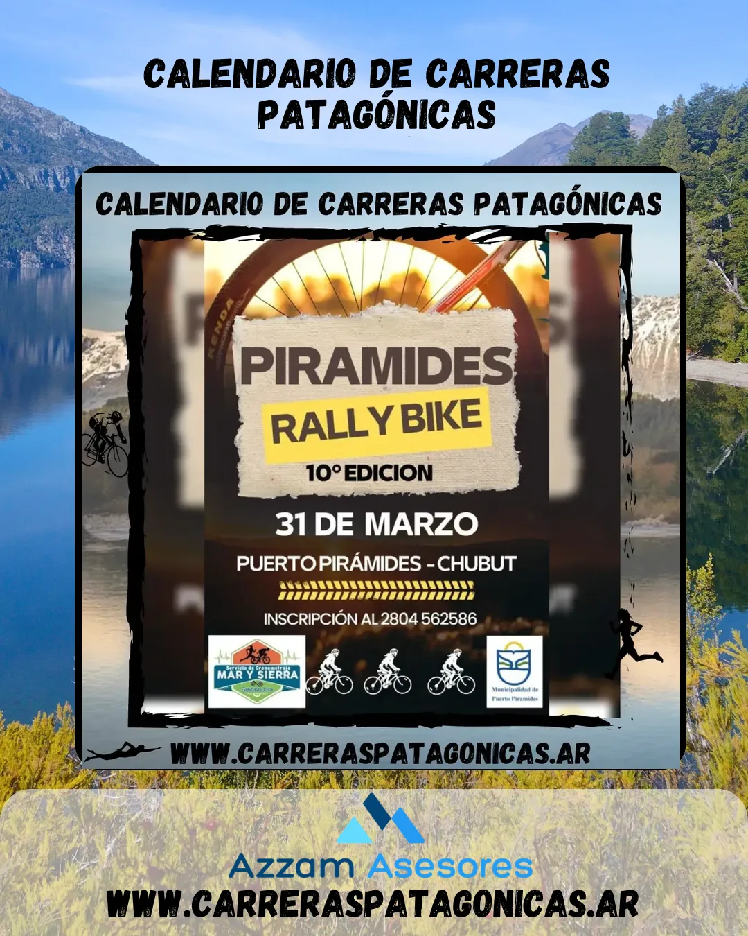 Flyer de Pirámides Rally Bike 2024