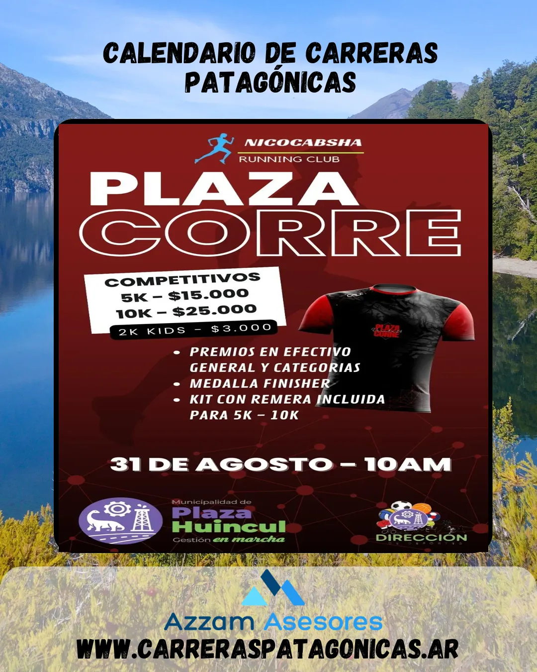 Flyer de Plaza Corre 2024