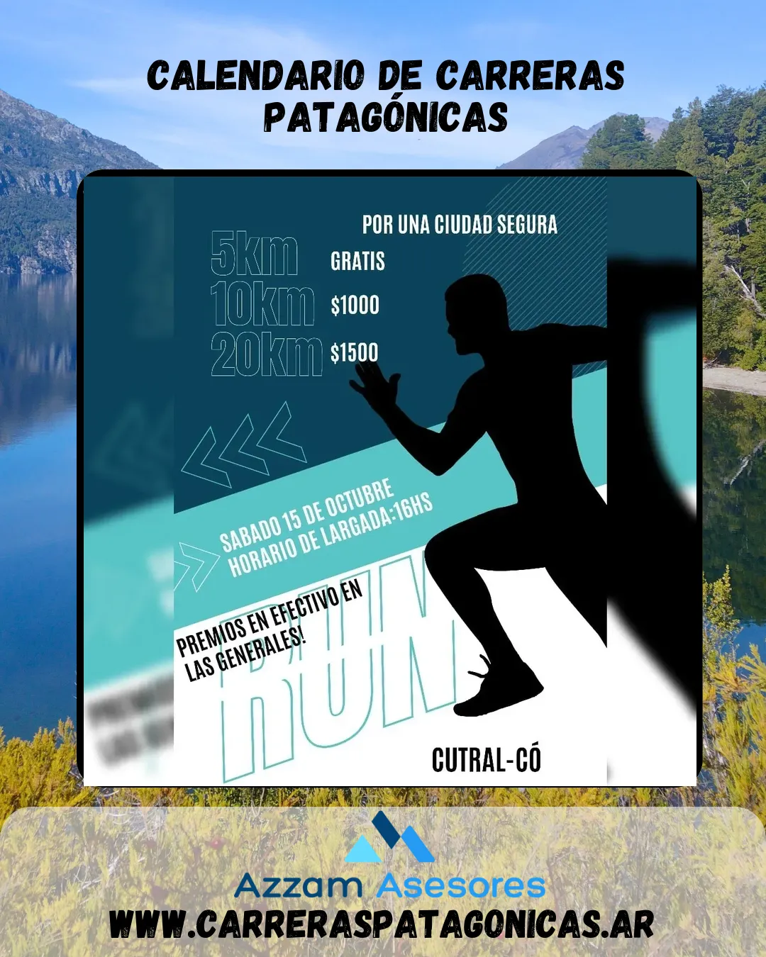 Flyer de Por una ciudad más segura Run 2022