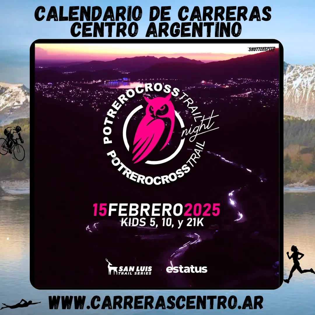 Flyer de Potrero Cross Trail Night 2025