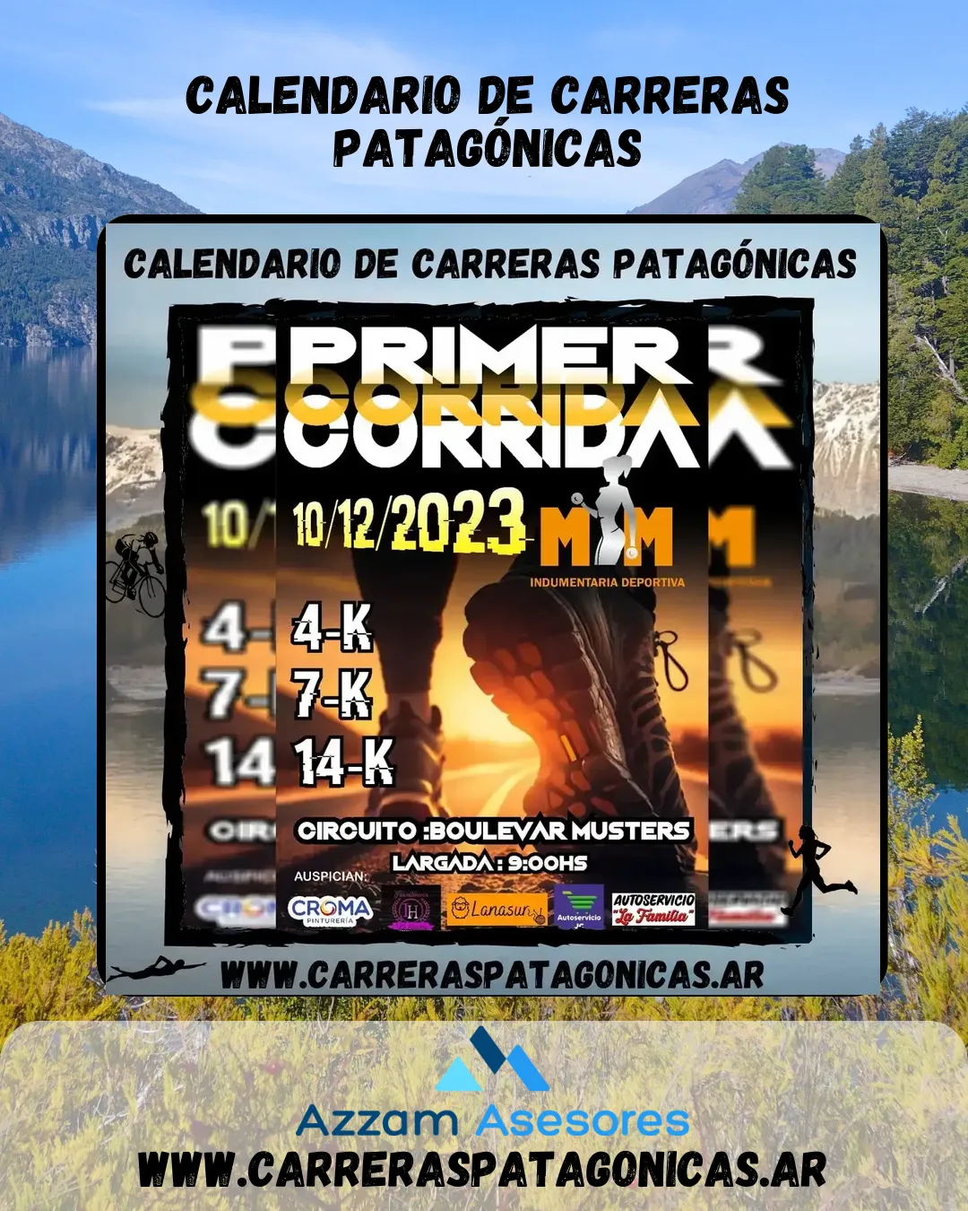 Flyer de Primer Corrida M&M 2023