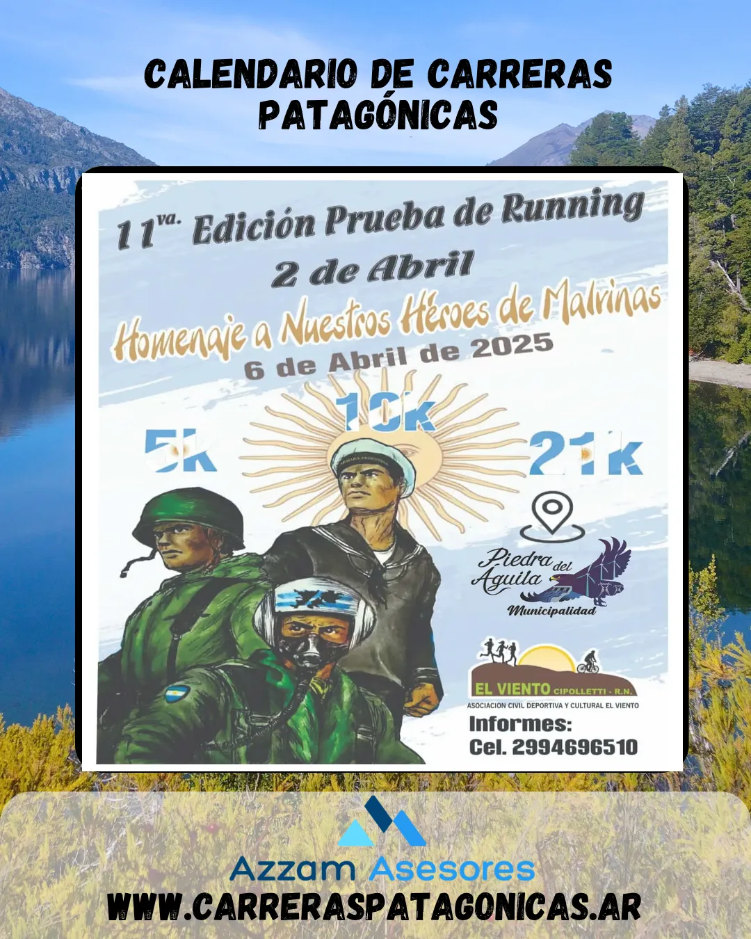 Flyer de Prueba de Running 2 de Abril 2025