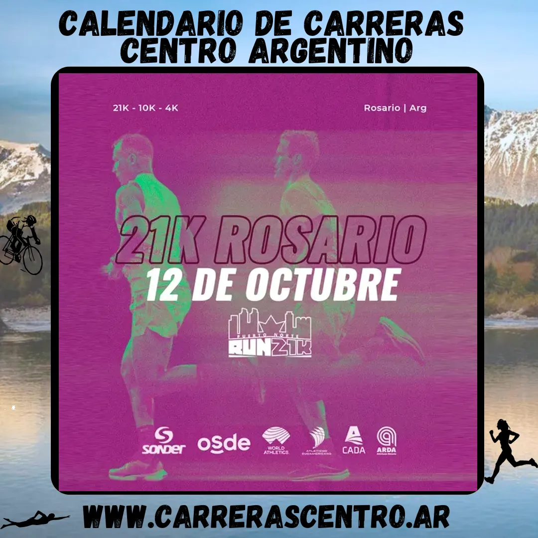 Flyer de 21K Puerto Norte 2025
