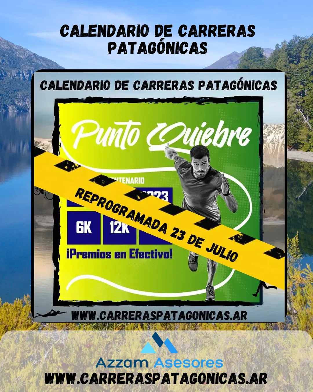 Flyer de Punto Quiebre Evento Deportivo 2023