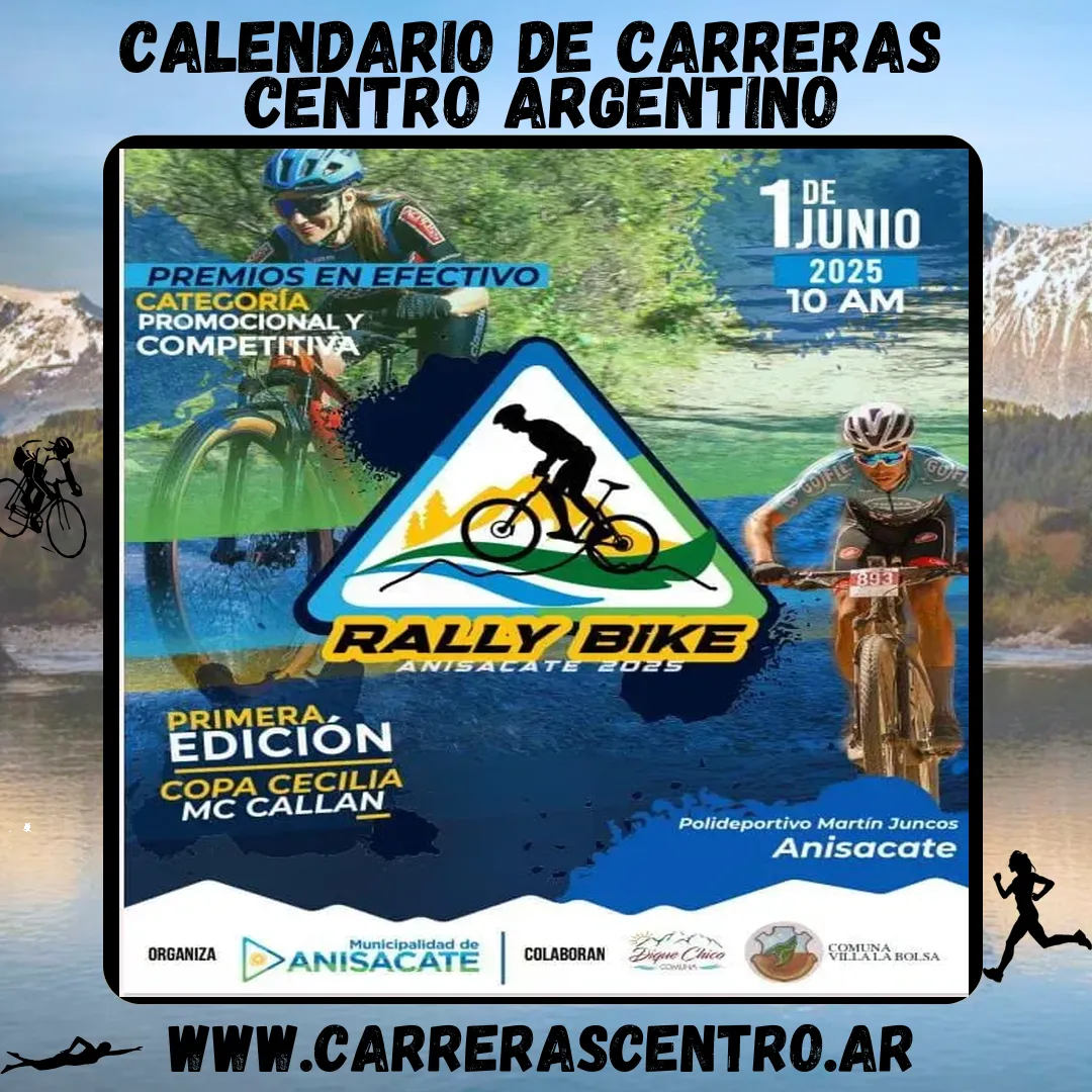 Flyer de Rally Bike Anisacate 2025