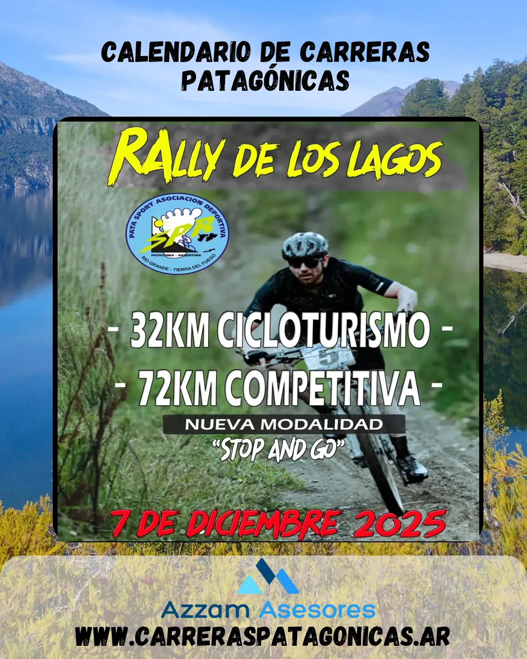 Flyer de Rally de los Lagos 2025