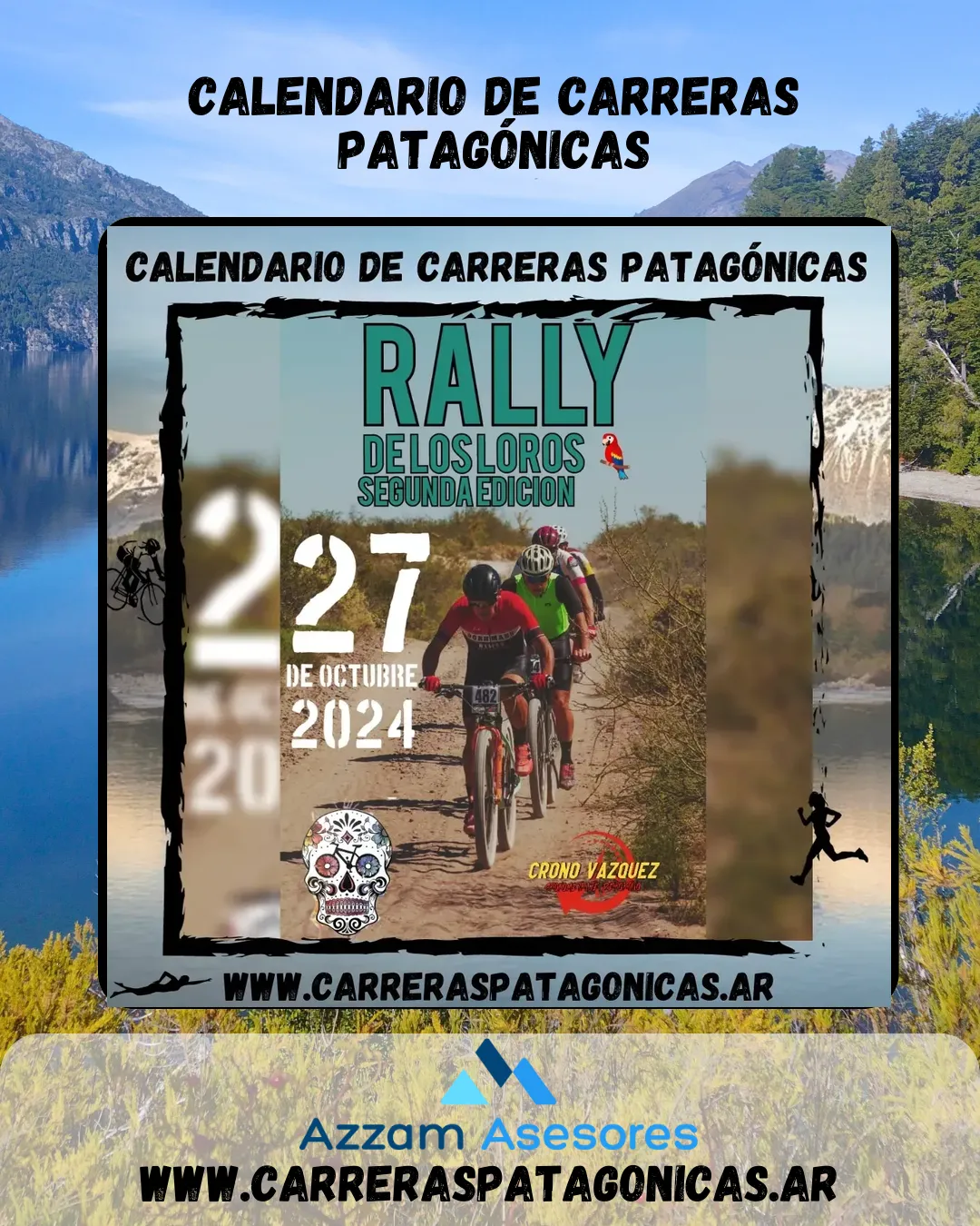 Flyer de Rally de Los Loros 2024