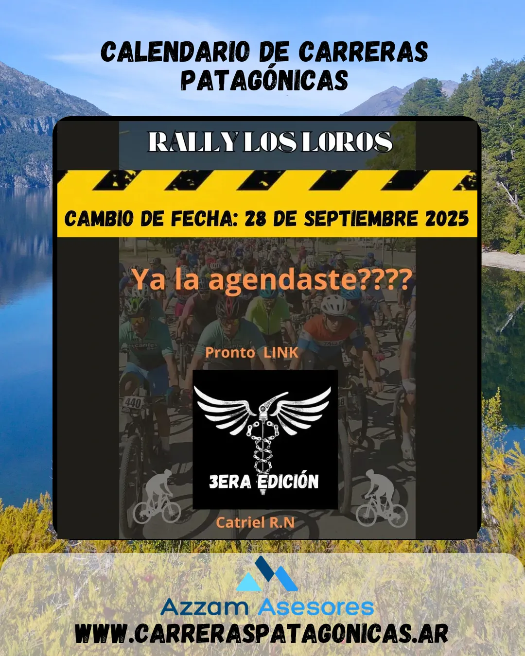 Flyer de Rally de Los Loros 2025