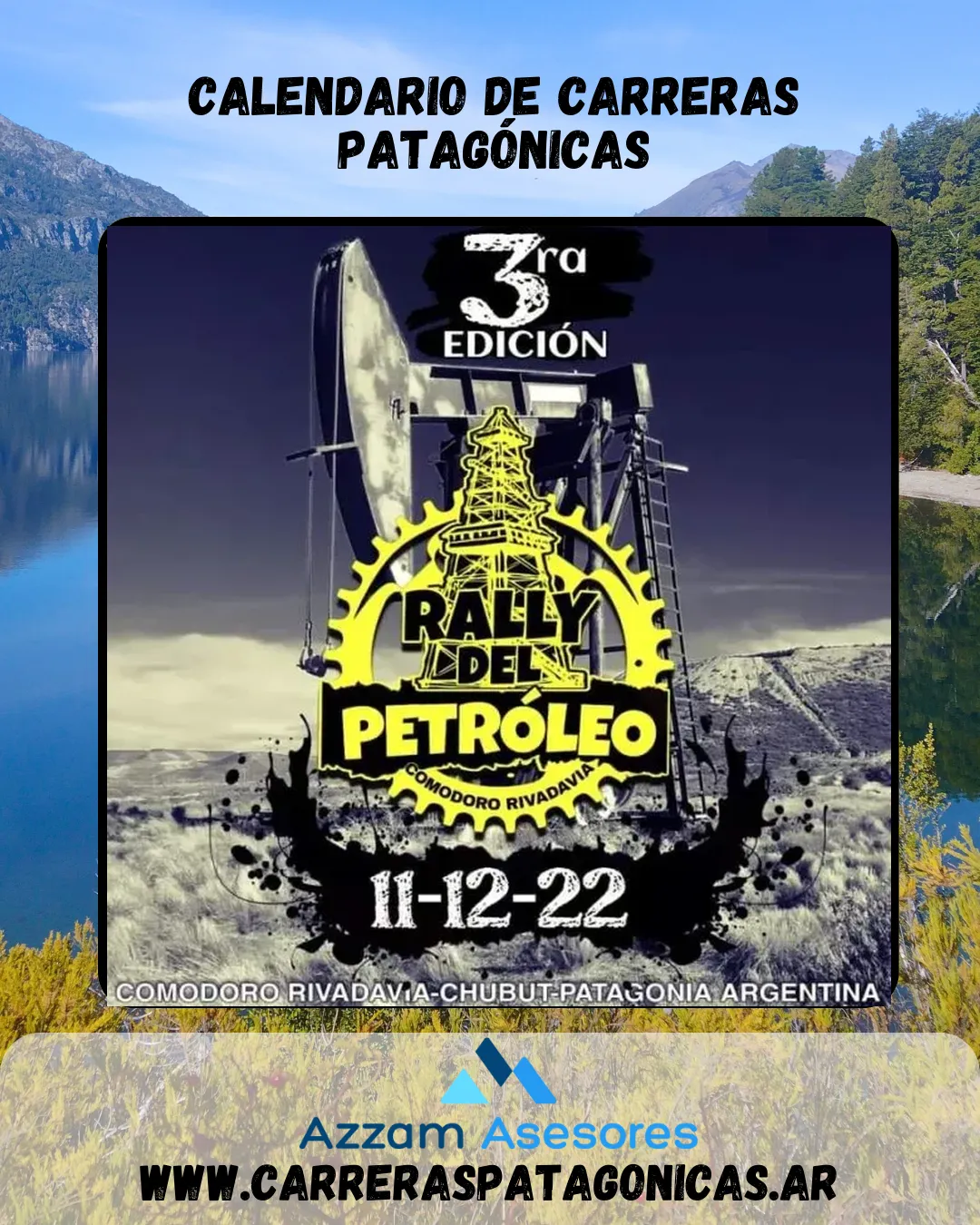 Flyer de RALLY DEL PETRÓLEO 3° EDICIÓN 2022