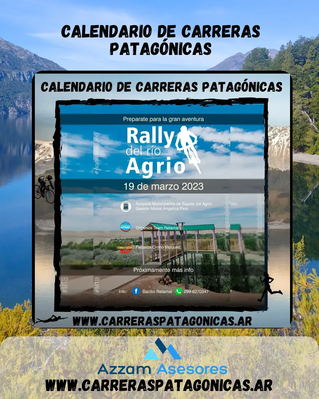 Flyer de Rally del Río Agrio 2023
