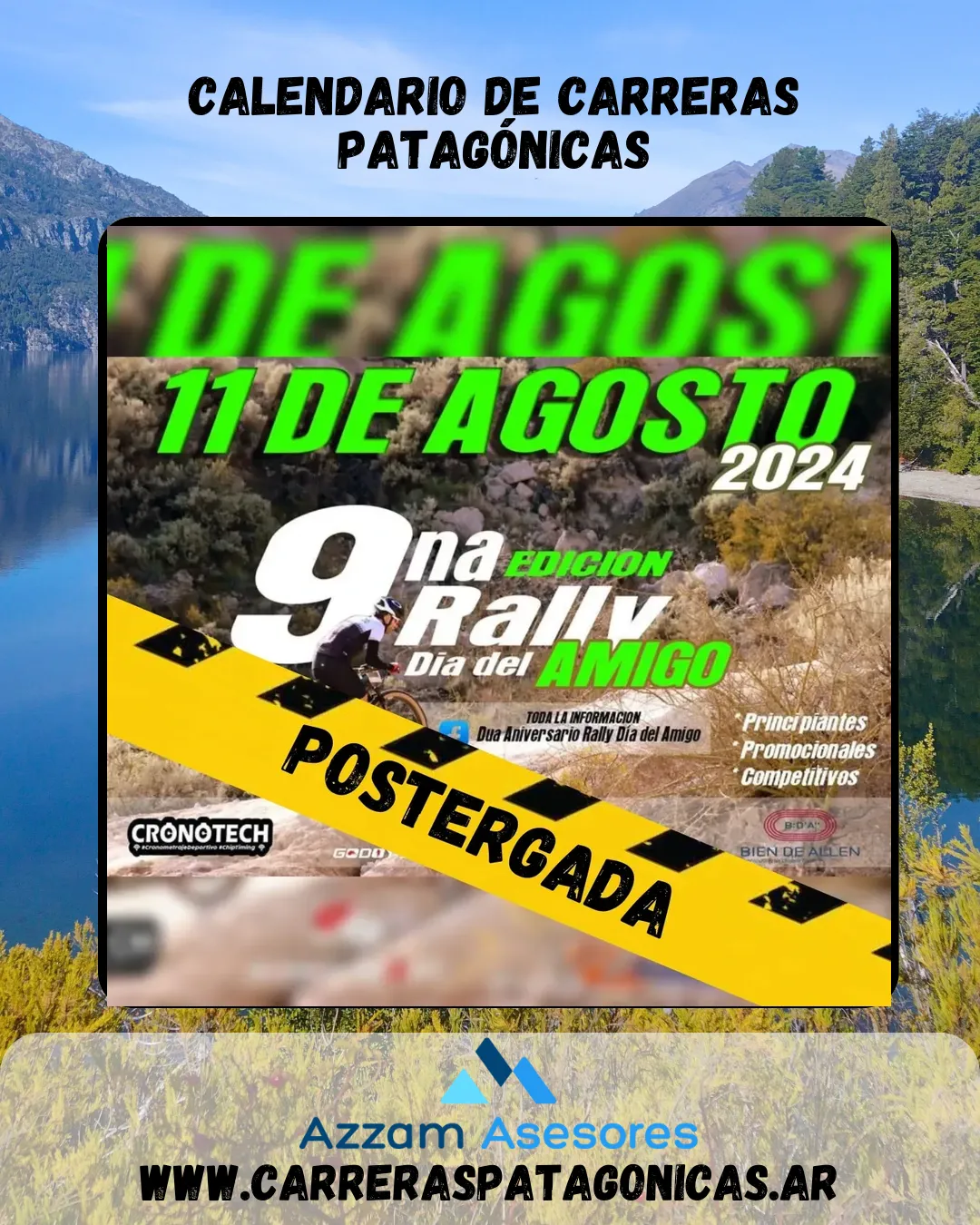 Flyer de Rally Día del Amigo 2024