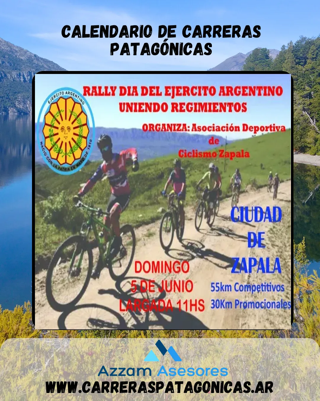 Flyer de RALLY DIA DEL EJERCITO ARGENTINO 2022
