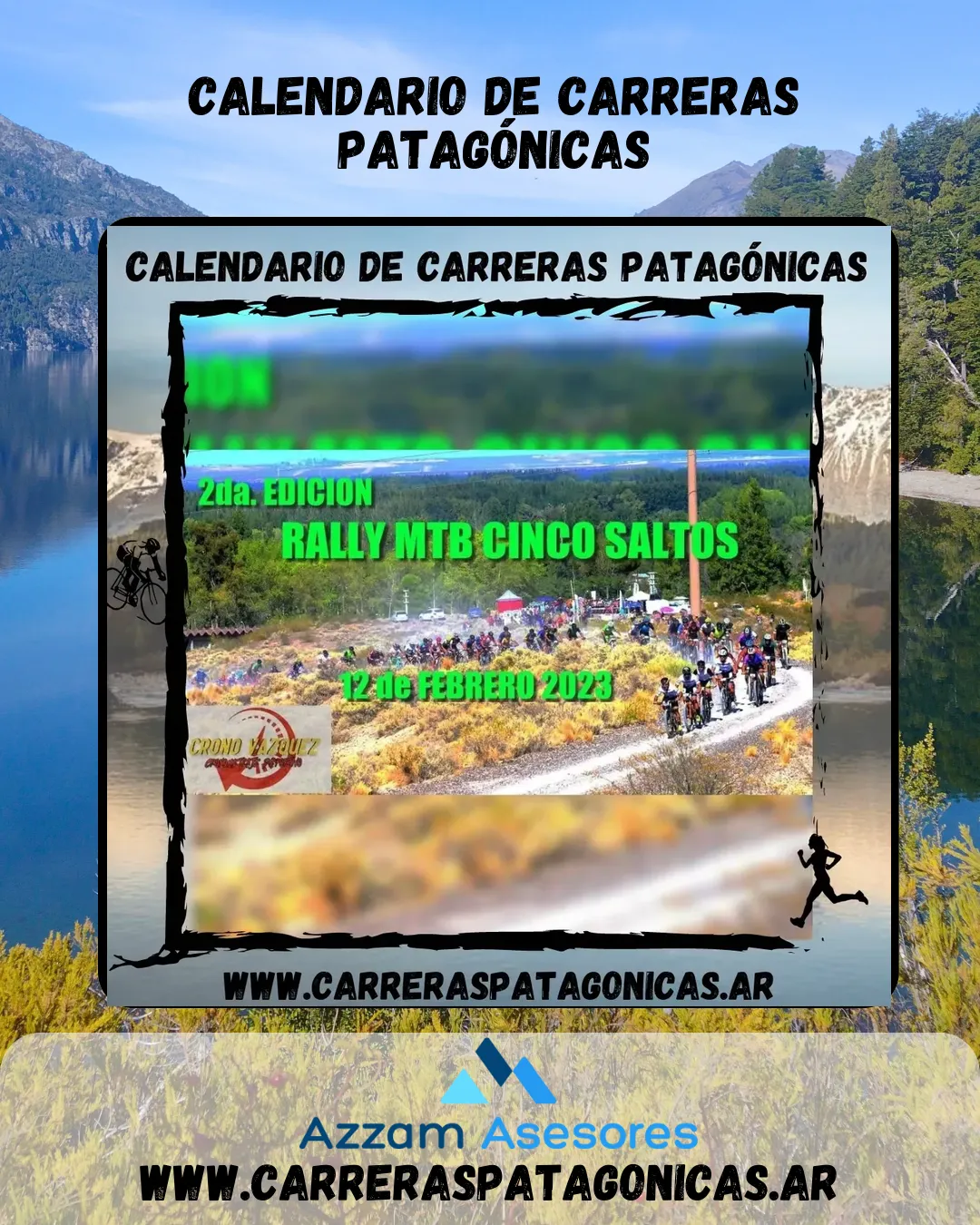 Flyer de Rally MTB Cinco Saltos 2023
