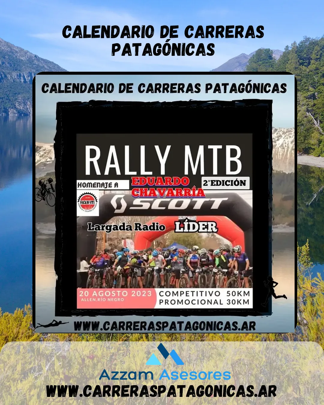 Flyer de Rally MTB en Homenaje a Eduardo Chavarría 2023