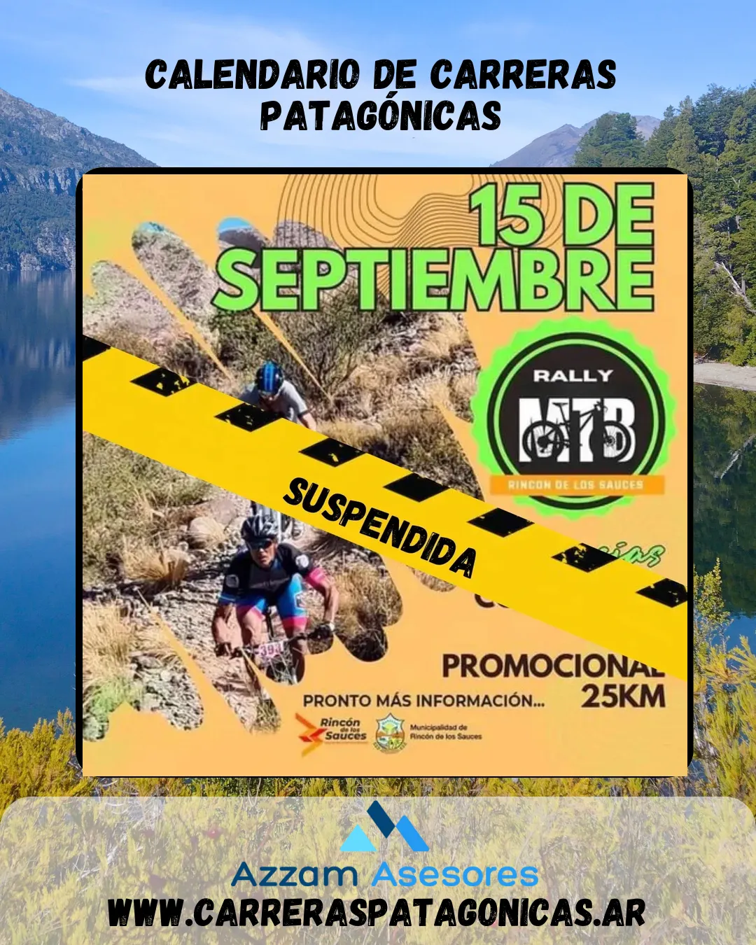 Flyer de Rally MTB Rincón de los Sauces 2024