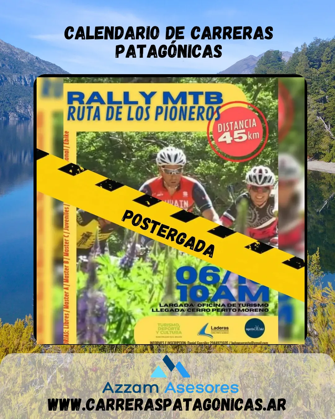Flyer de Rally MTB Ruta de los Pioneros 2024