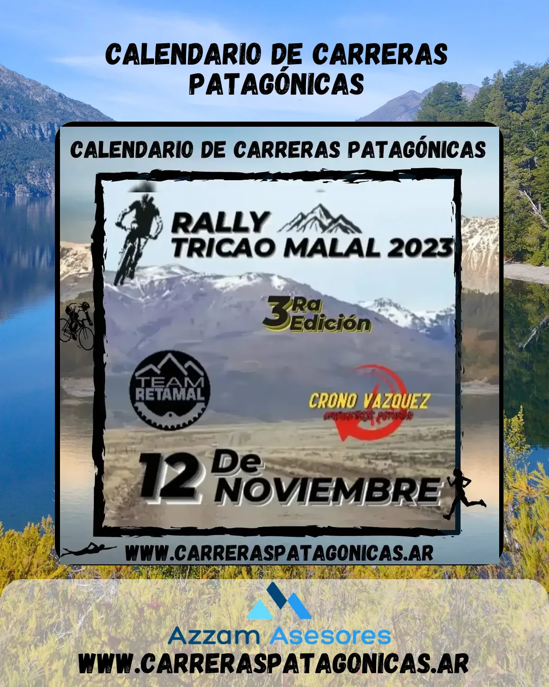 Flyer de Rally Tricao Malal 2023