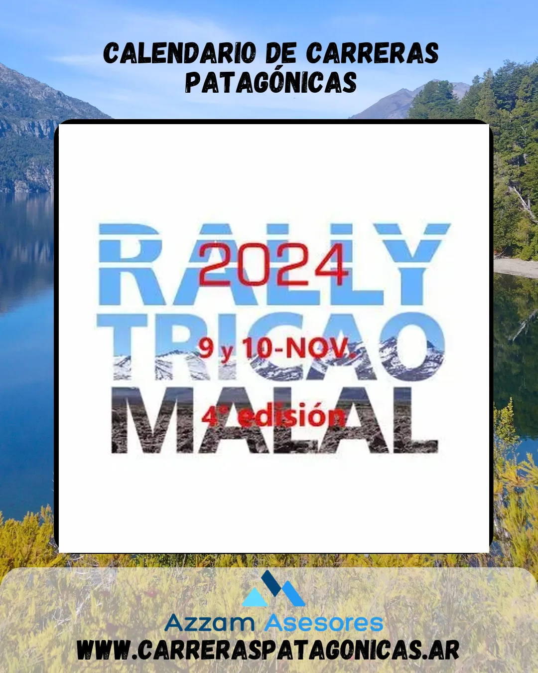 Flyer de Rally Tricao Malal 2024