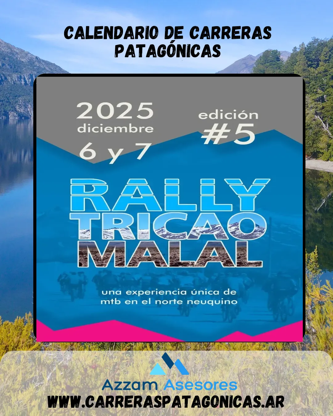 Flyer de Rally Tricao Malal 2025