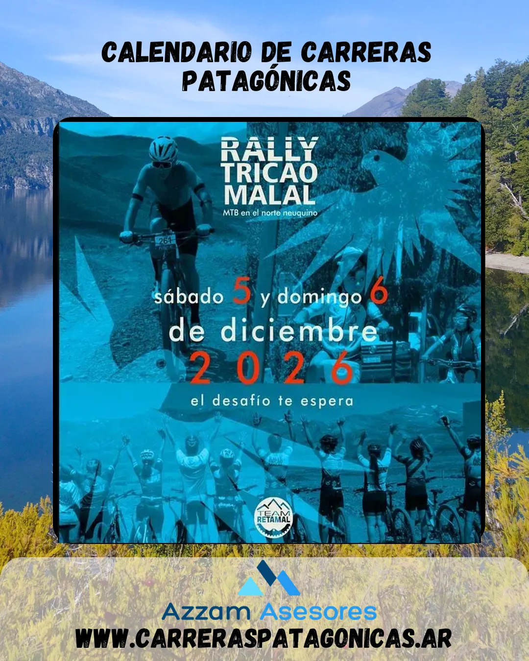 Flyer de Rally Tricao Malal 2026