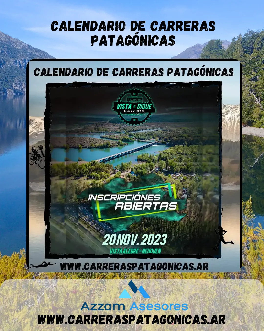 Flyer de Rally Vista al Dique 2023