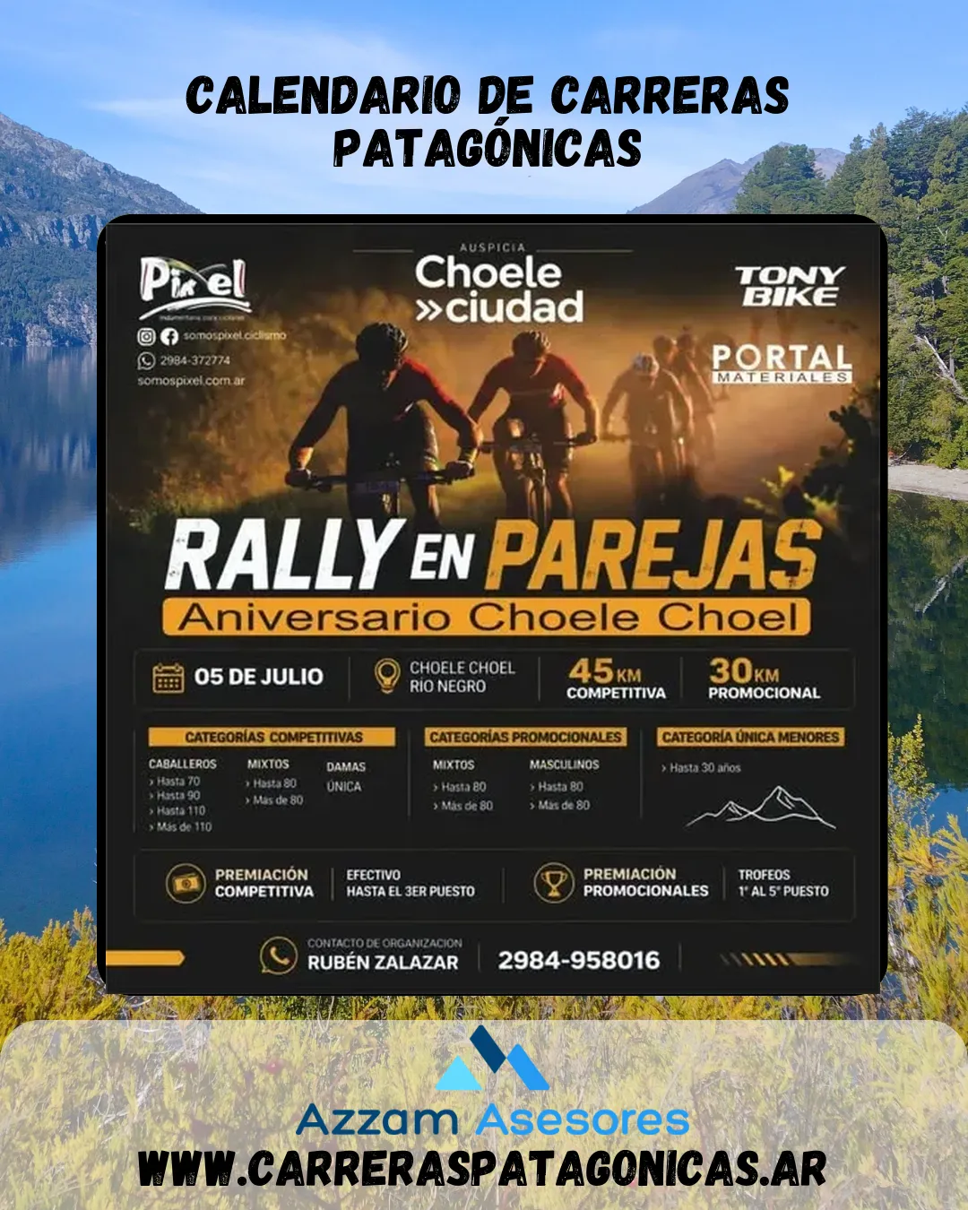 Flyer de Rally XCO en Parejas Choele Choel 2026
