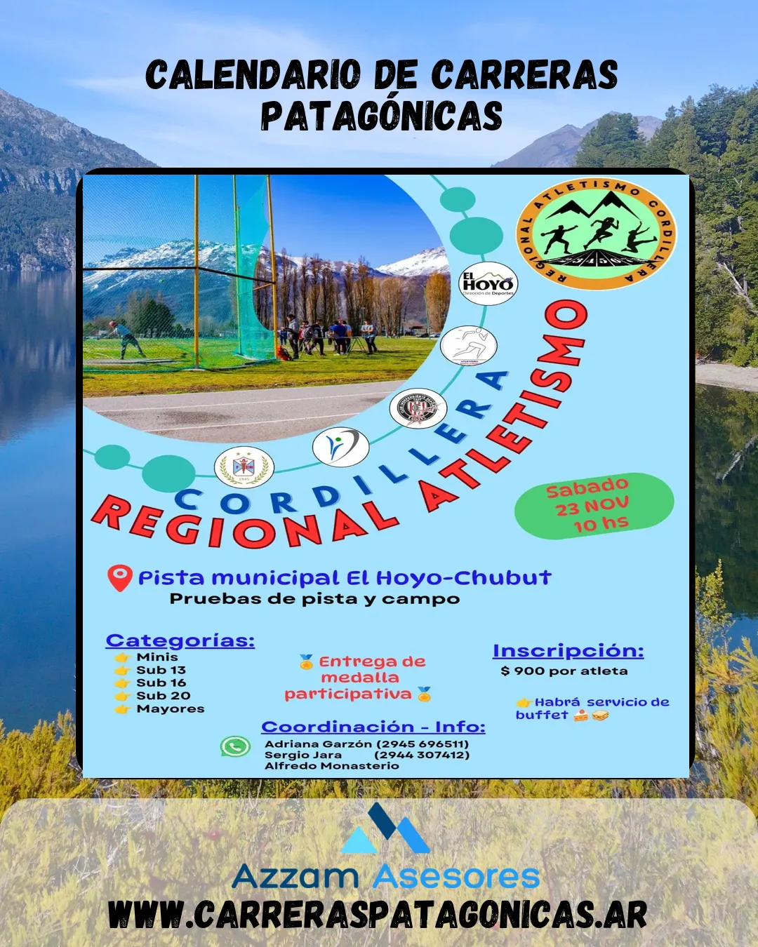 Flyer de Regional de Atletismo «Cordillera» 2024