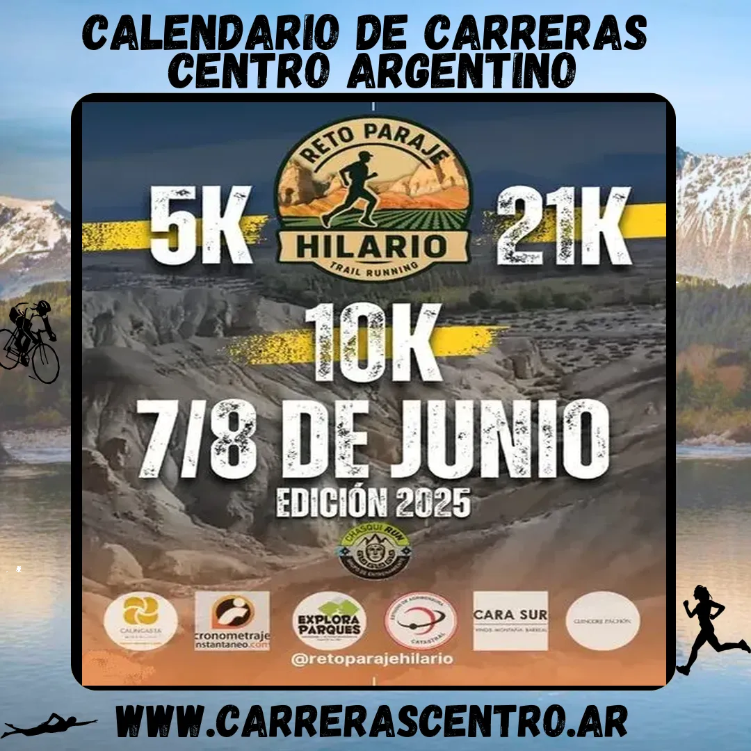 Flyer de Reto Paraje Hilario 2025
